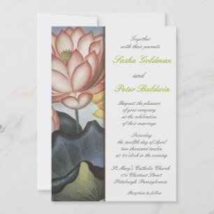 Invitación a la boda floral de Lilly Water