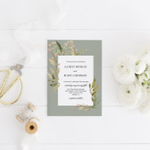 Invitación a la boda floral de los bosques mágicos
