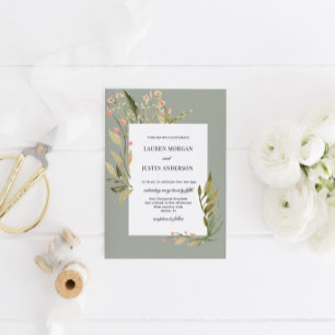 Invitación a la boda floral de los bosques mágicos
