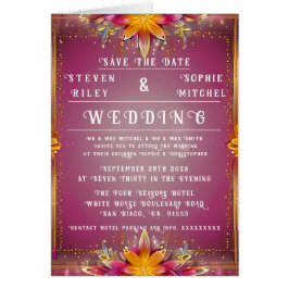 Invitación a la boda floral de personalizable