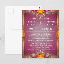 Invitación a la boda floral de personalizable