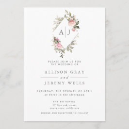 Invitación a la boda floral de primavera