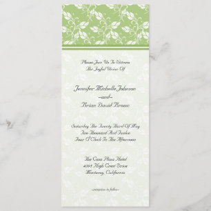 Invitación a la boda floral de Regencia Verde