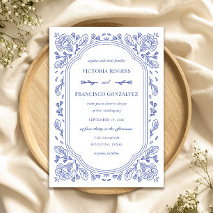 Invitación a la boda floral de Romance Vintage