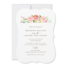 Invitación a la boda floral de Rosa Garden