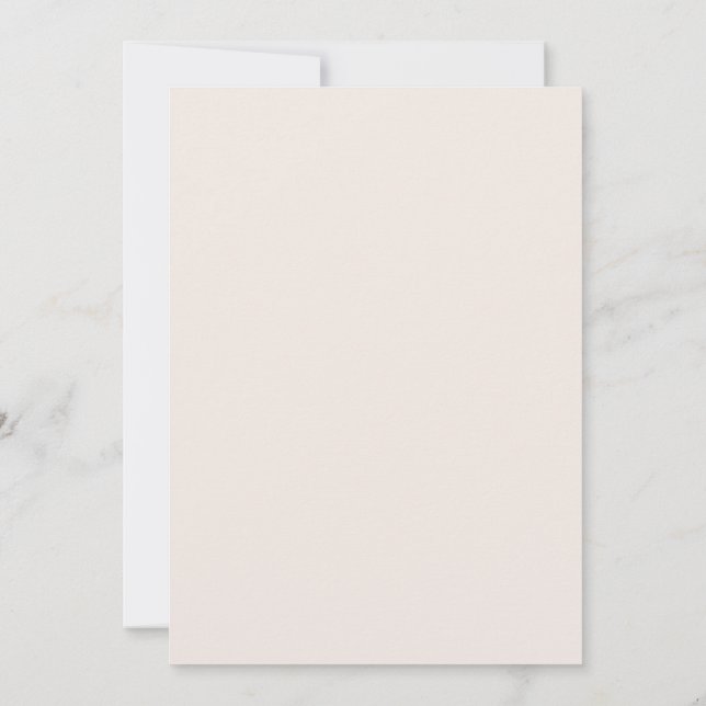 Invitación a la boda floral de Rubor (Reverso)