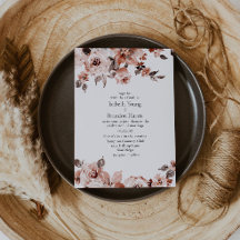 Invitación a la boda floral de Siena
