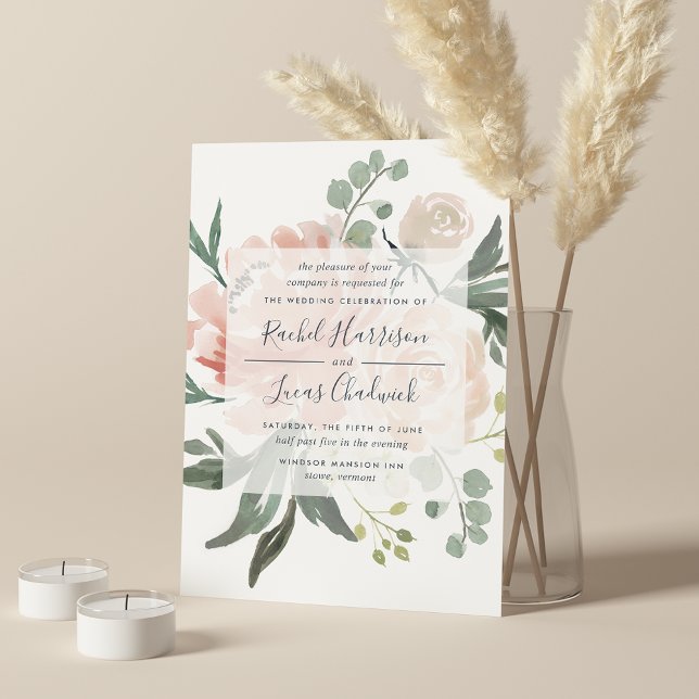 Invitación a la boda floral de verano medio (Subido por el creador)