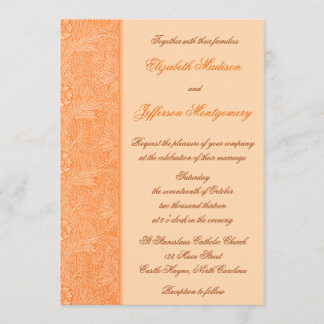 Invitación a la boda floral de William Morris Nara