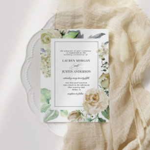 Invitación a la boda floral en el jardín de primav