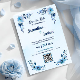 Invitación a la boda floral floral real