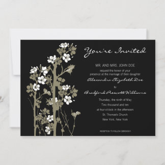 Invitación a la boda floral japonesa Personalizado