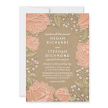 Invitación a la boda floral moderna