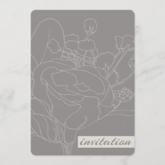Invitación a la boda floral (natural)