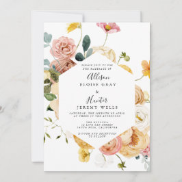 Invitación a la boda floral | Sutton
