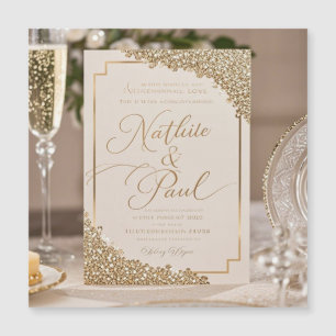 Invitación a la boda floral vintage