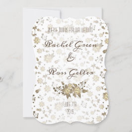 Invitación a la boda floral vintage