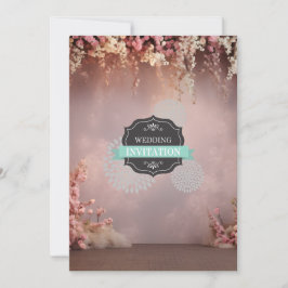Invitación a la Boda Floral Vintage - Marco Elegan