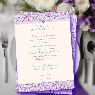 Invitación a la boda florentina de Lavender
