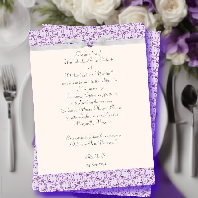 Invitación a la boda florentina de Lavender (Subido por el creador)