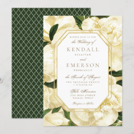 Invitación a la boda *Flores de oro*