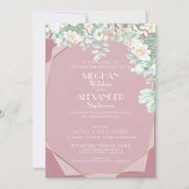 Invitación a la boda | Flores silvestres geométric