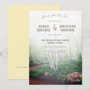 Invitación a la boda forestal encantada