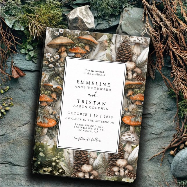 Invitación a la boda forestal encantada (Subido por el creador)