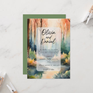 Invitación a la boda forestal encantada