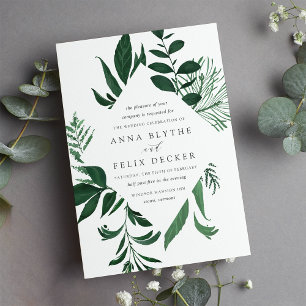 Invitación a la boda forestal salvaje