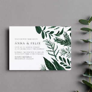 Invitación a la boda forestal salvaje