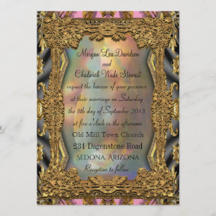 Invitación a la boda formal barroca barroca