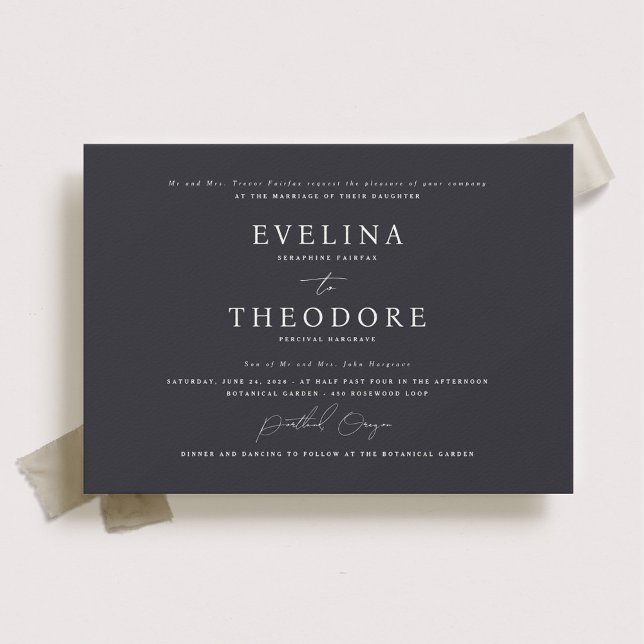 Invitación a la boda formal de Parker Landsape (Subido por el creador)