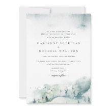 Invitación a la boda formal del invierno Mystère I