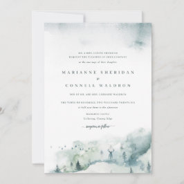 Invitación a la boda formal del invierno Mystère I