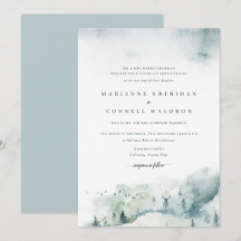 Invitación a la boda formal del invierno Mystère I