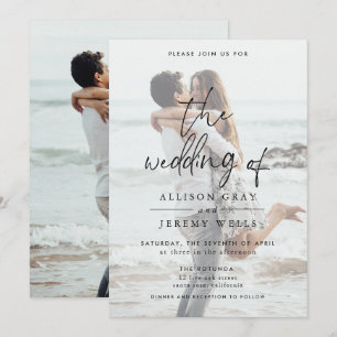 Invitación a la boda fotográfica