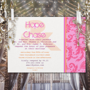 Invitación a la boda fotográfica al estilo Poster