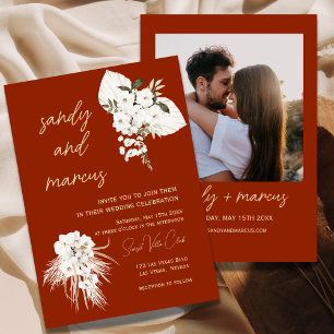 Invitación a la boda fotográfica bohemia de Terrac