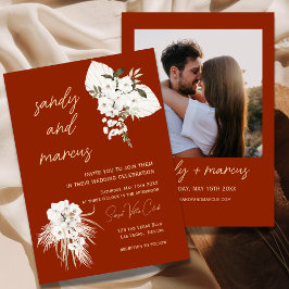 Invitación a la boda fotográfica bohemia de Terrac