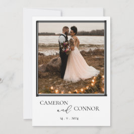 Invitación a la boda fotográfica de Boho | Minimal