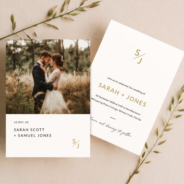 Invitación a la boda fotográfica de Boho | Moda Mi (Subido por el creador)