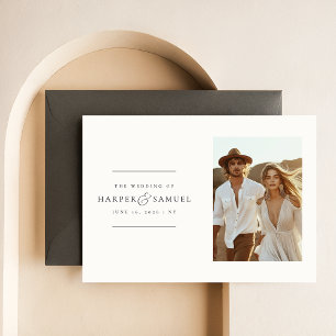 Invitación a la boda fotográfica de Boho   Moderno