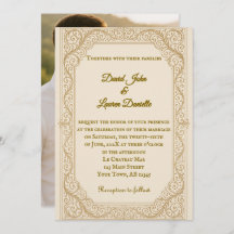 Invitación a la boda fotográfica de Filigree Fleur