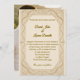 Invitación a la boda fotográfica de Filigree Fleur