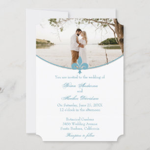 Invitación a la boda fotográfica de Fleur de Lis v