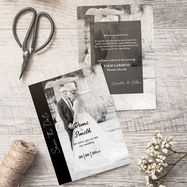 Invitación a la boda fotográfica de superposición  (Subido por el creador)
