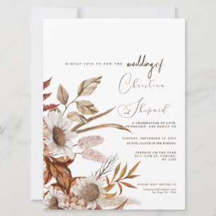 Invitación a la boda fotográfica de Terracotta Aut