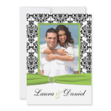 Invitación a la boda fotográfica de timbre, blanco