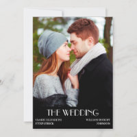 Invitación a la boda fotográfica de un Poster de p